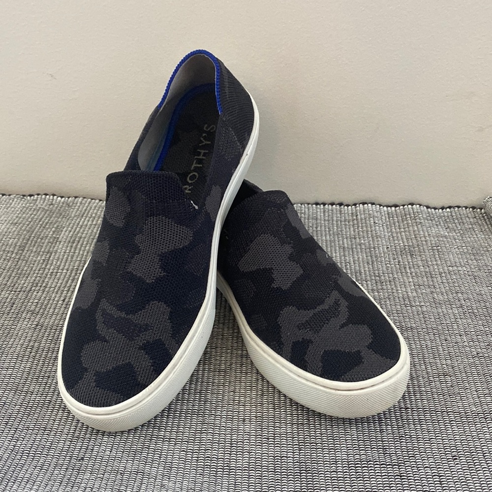 Rothy's Slip On Sneakers - Grey Camo size 7.5